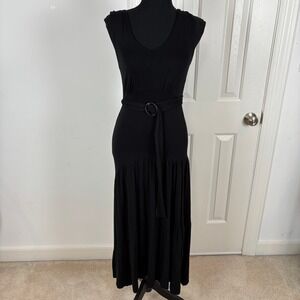 Velvet Torch Los Angeles Black Sleeveless Belted Maxi Dress‎ Nordstrom Rack NWT